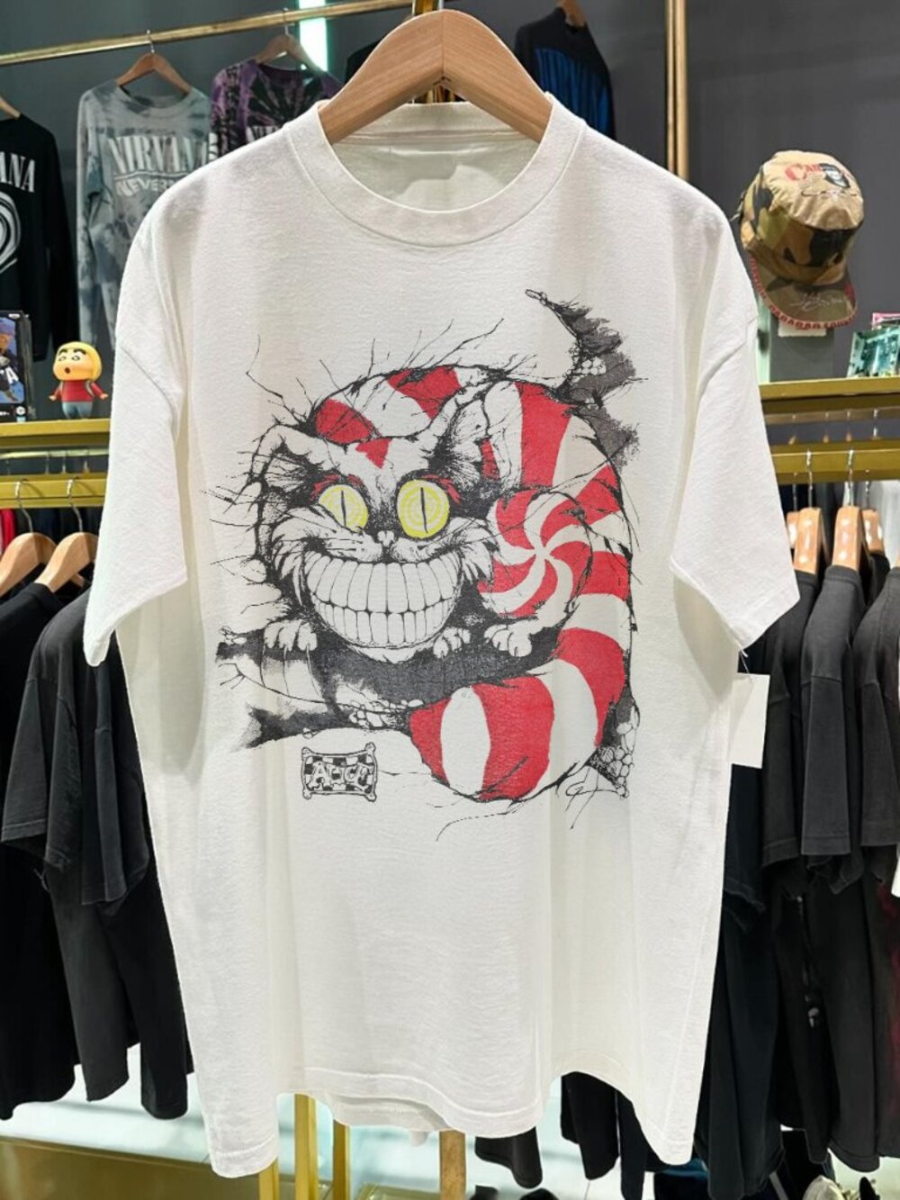 90s Were All Mad Here  Rare  White T-Shirt